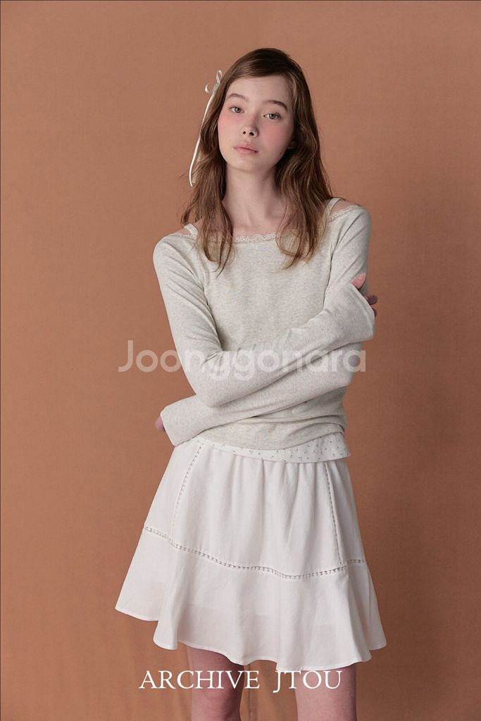 제이투유 실켓 보트넥티셔츠 /르플레인 릴리코츠--1