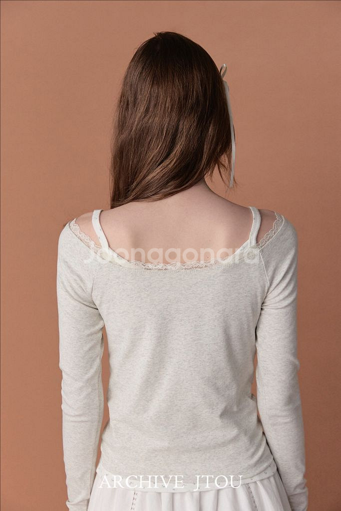 제이투유 실켓 보트넥티셔츠 /르플레인 릴리코츠--3