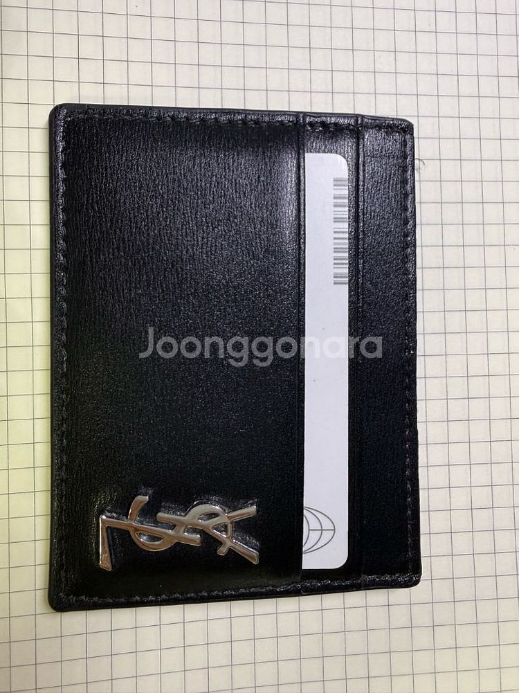 생로랑 입생로랑 카드지갑 정품--0