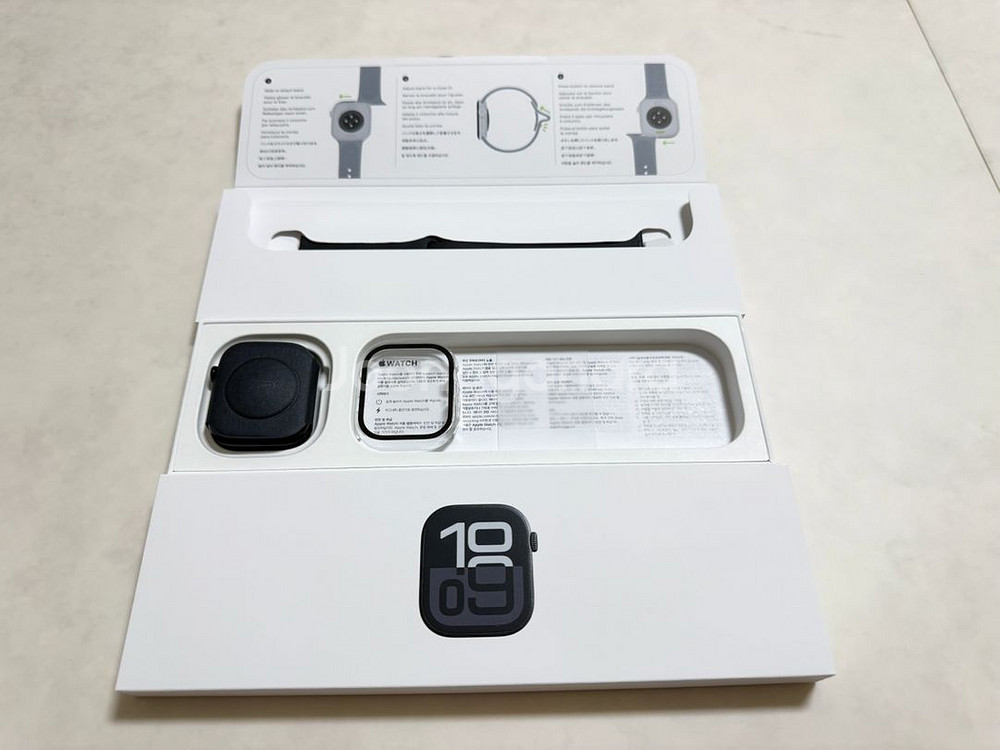 애플워치 10 GPS, 46mm, 제트블랙--4