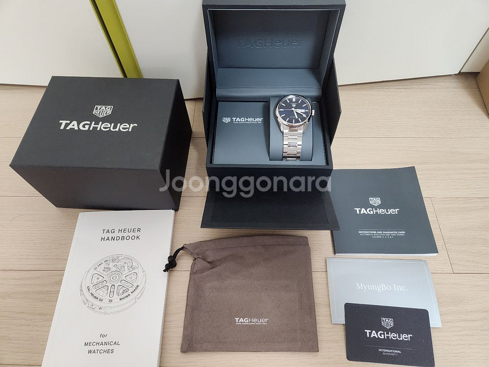 태그호이어 까레라 데이 데이트 칼리버41mm 청판--0