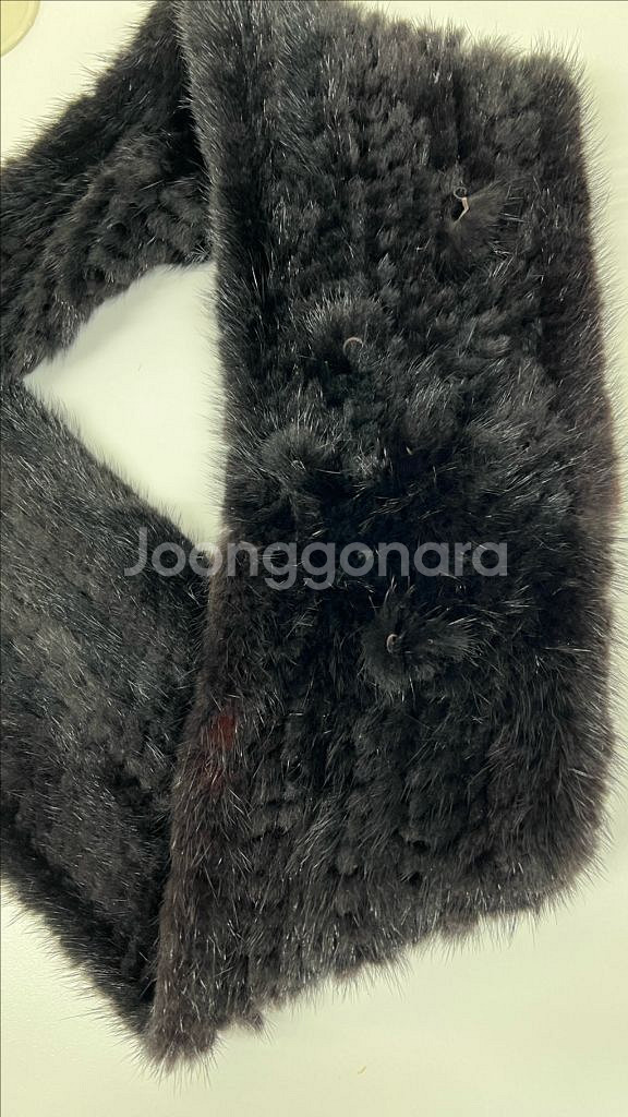 레노마 셈프레 검정색 밍크 목도리 약 2미터여러모로 활--3