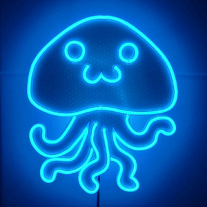 네온사인 해파리 스마일 led 램프