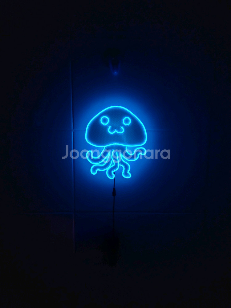 네온사인 해파리 스마일 led 램프--2