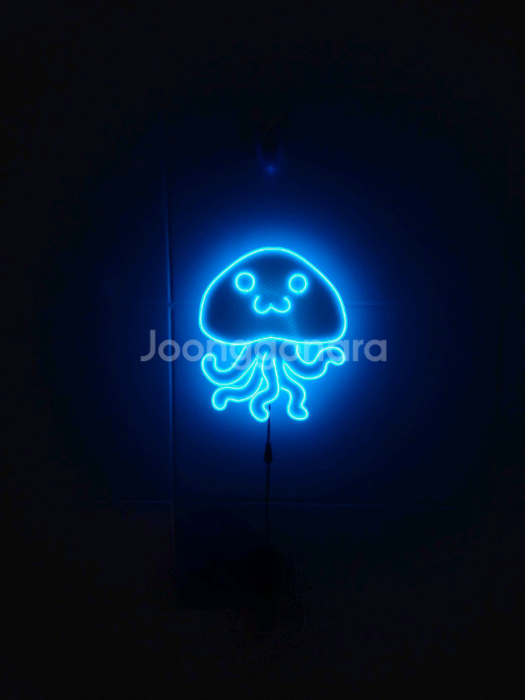 네온사인 해파리 스마일 led 램프--3