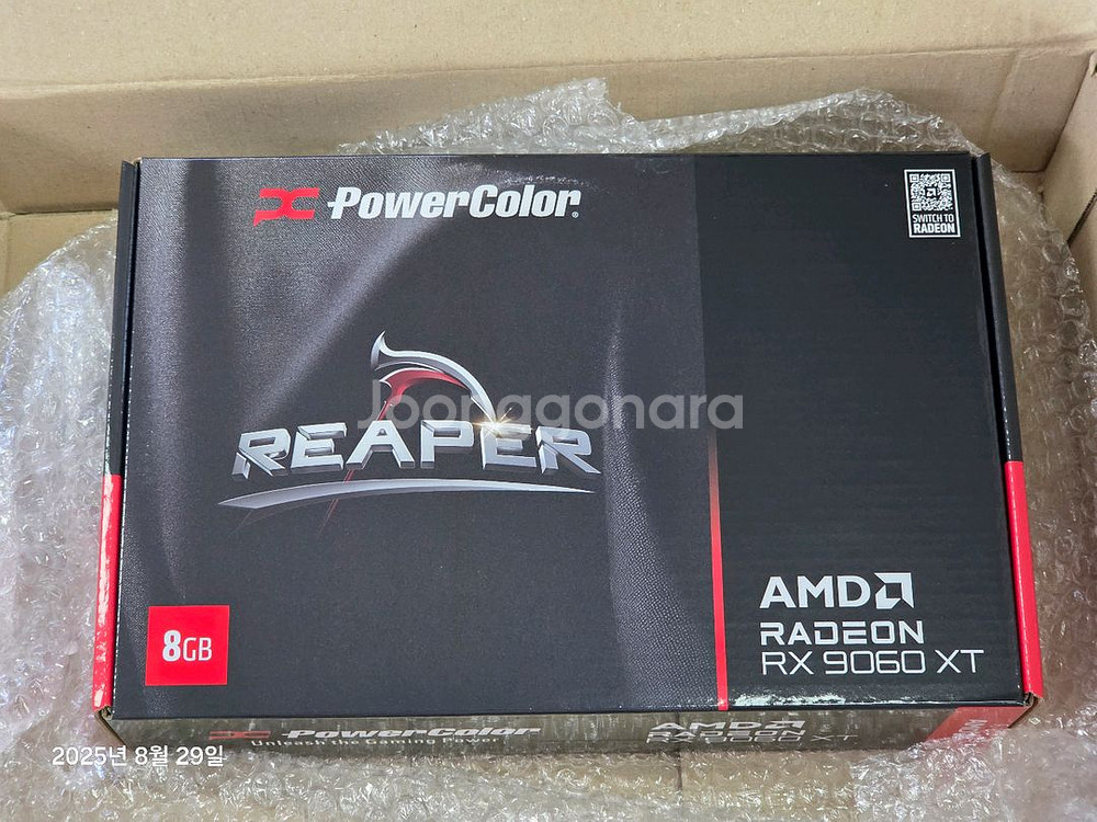 파워컬러 RX 9060xt 8g REAPER 미개봉--0