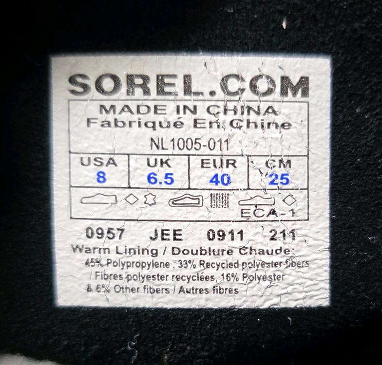 소렐 카리부 방한화 낚시화 캠핑화 남녀공용 250 이미지