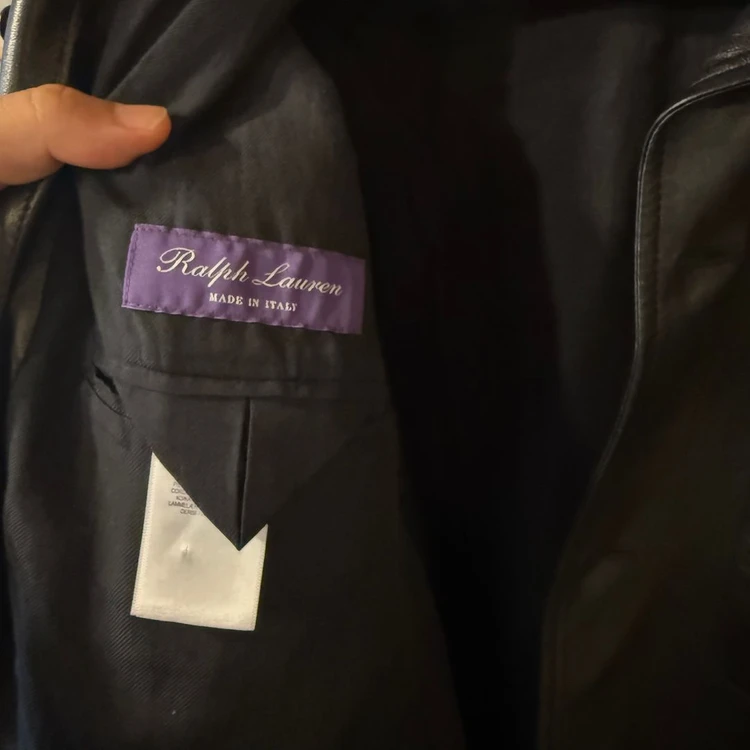 랄프로렌 퍼플라벨 양가죽 벨티드 자켓 판매 합니다 이미지