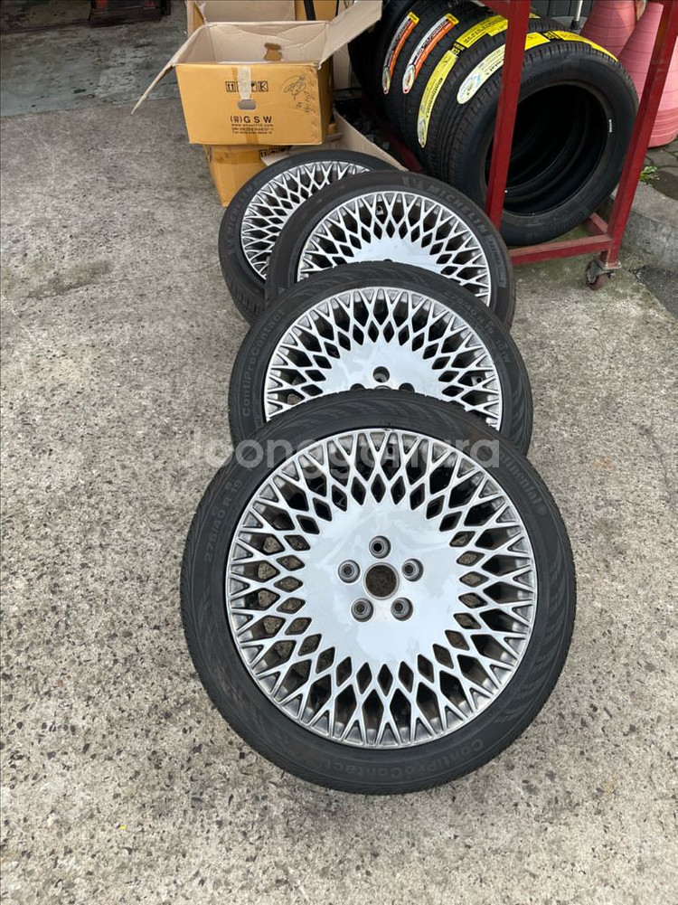 g80 불판휠 19인치 휠타이어--0