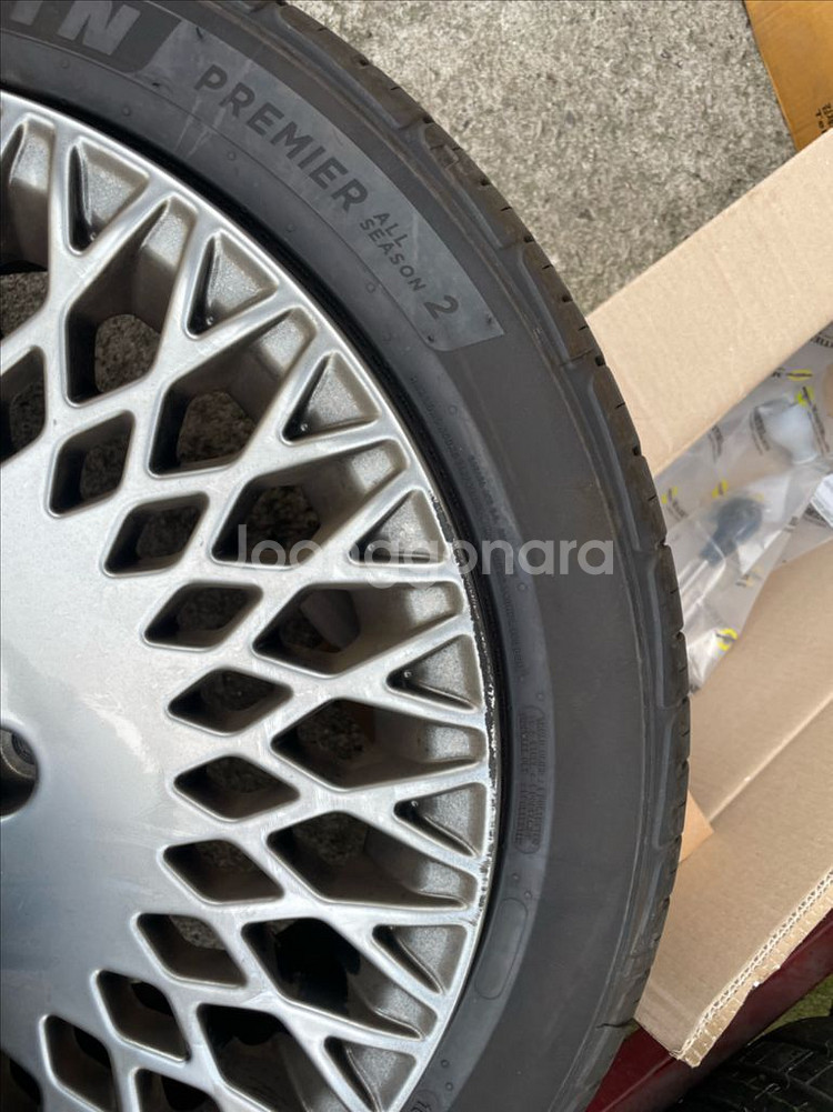 g80 불판휠 19인치 휠타이어--1