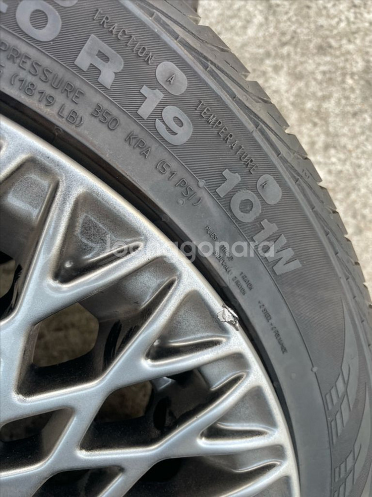 g80 불판휠 19인치 휠타이어--3