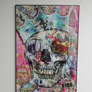 해골그림 팝아트 그림 액자 대형 인테리어 소품 팝니다