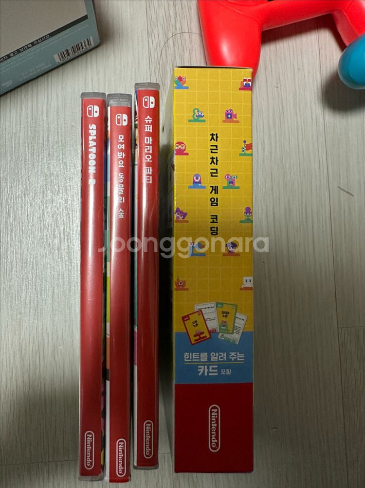 닌텐도 스위치 동물의숲 에디션 + 칩 4종류 일괄--4