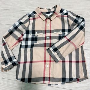 버버리 키즈 체크 셔츠 3Y