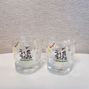 처음처럼 벚꽃소주잔(새상품)