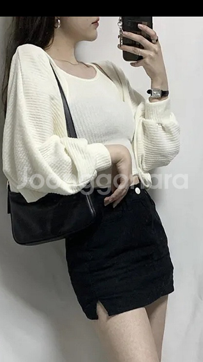 에이블리 볼레로 가디건 세트--1
