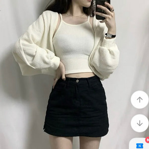에이블리 볼레로 가디건 세트