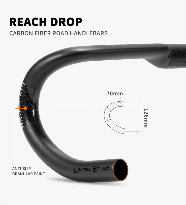 TOSEEK 카본 드롭바 로드자전거용--4