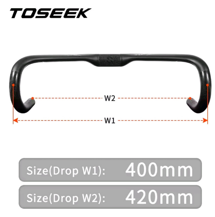 TOSEEK 카본 드롭바 로드자전거용--7