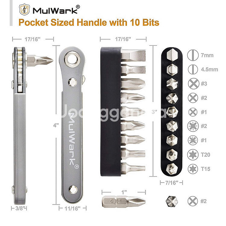 MulWark 미니 라쳇렌치 세트--0