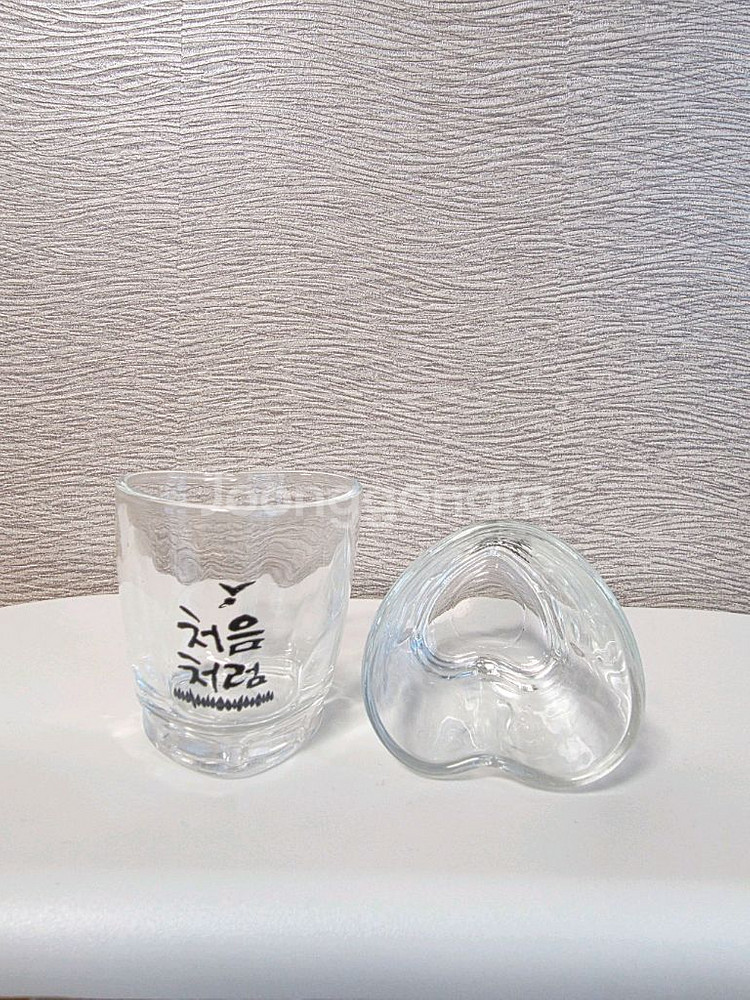 처음처럼 하트소주잔(새상품)--0