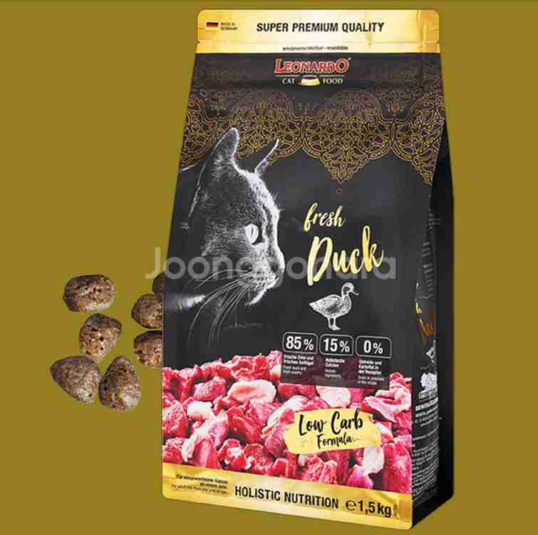 레오나르도 캣 순수생육 오리 1.5kg--0