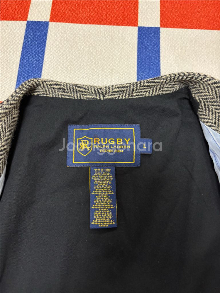 폴로 헤링본 울 베스트 랄프로렌 럭비 수트 조끼--3