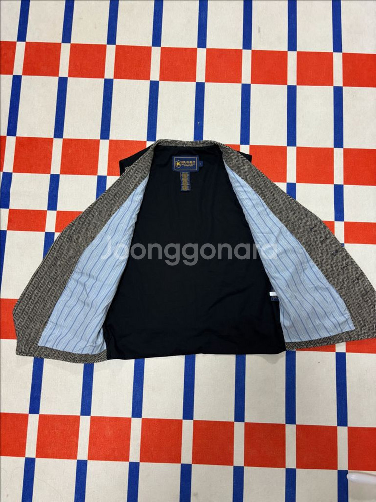 폴로 헤링본 울 베스트 랄프로렌 럭비 수트 조끼--2