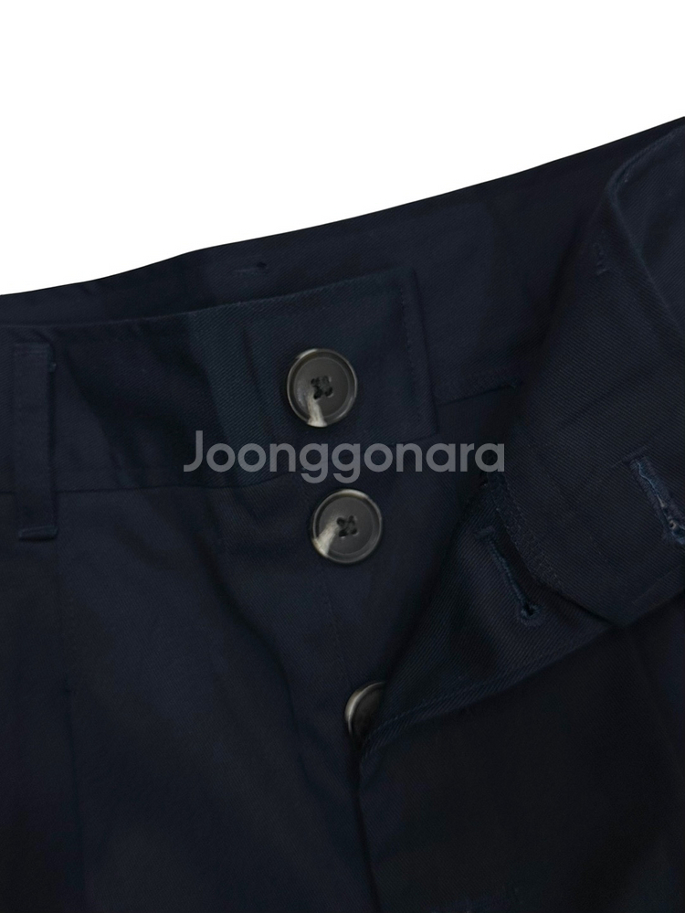 GU 하이웨스트 와이드 면바지 새상품 블랙 (여성L)--2