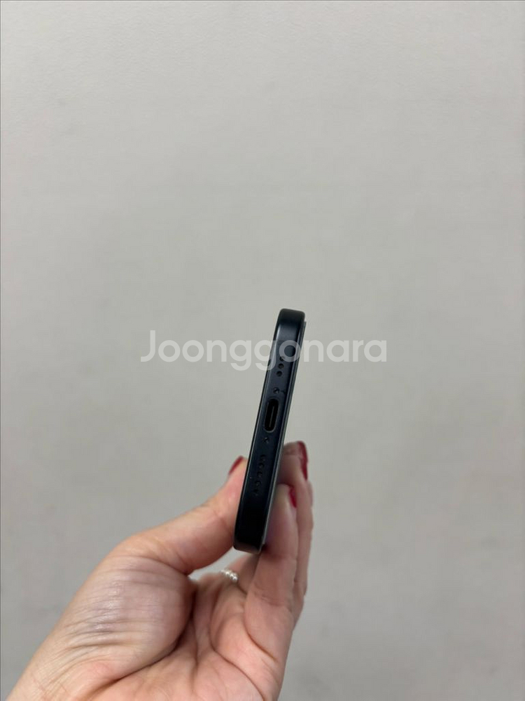 (부산중고폰) 아이폰15 블랙 128기가 공기계판매해요--4