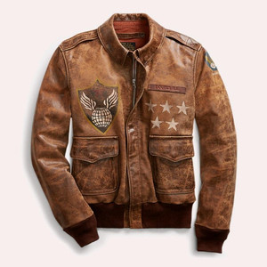 RRL 더블알엘 A-2 레더 가죽 자켓 폴로
