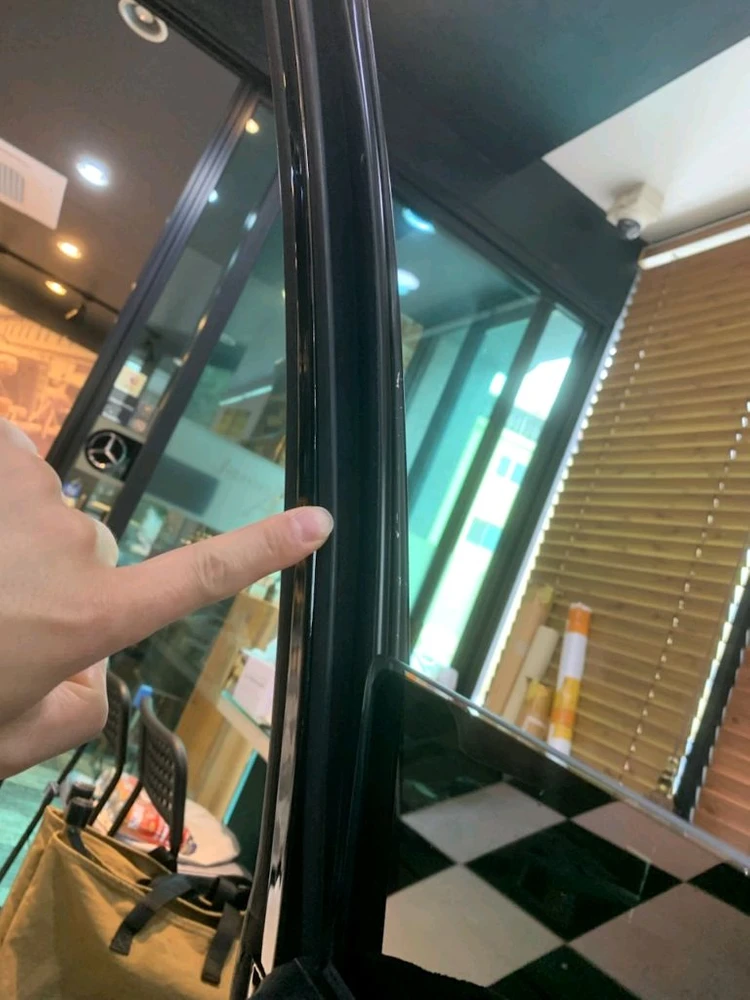 각그랜저 창문유리 틈 잔넬고무 가이드 고무 신품 전좌우만 이미지