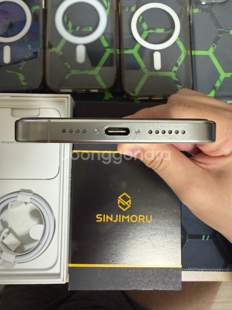 아이폰 15 Pro Max 256G 화이트티타늄 애케플--2