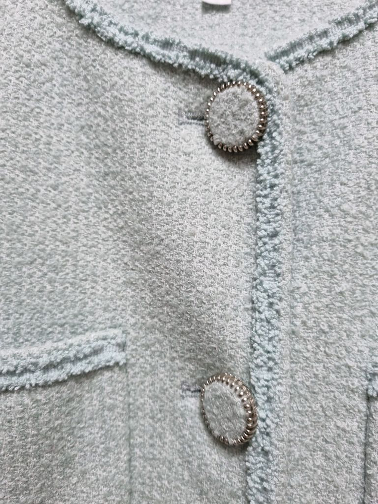 보카바카 트위드자켓 M (민트)--4