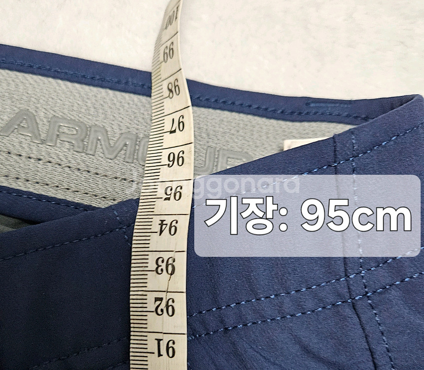남성 파란색 언더아머 골프 바지 34인치 86cm--8