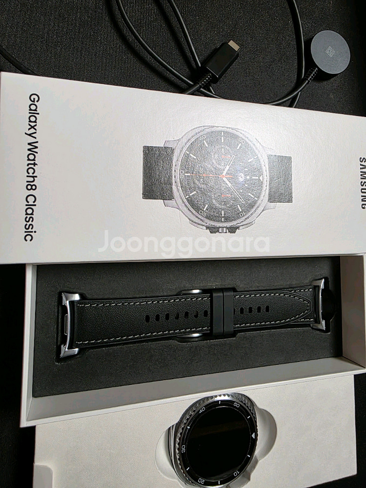 (거의새거)갤럭시워치8 클래식 46mm 블루투스 블랙--0