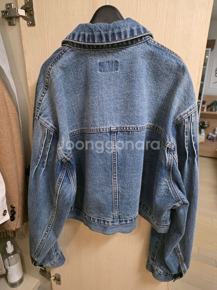 한섬 타임 크롭 데님 자켓--2