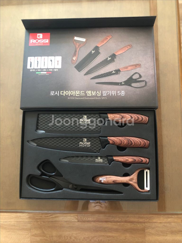 상품명 : 판매 로시 다이아몬드 엠보싱 칼,가위 5종--1