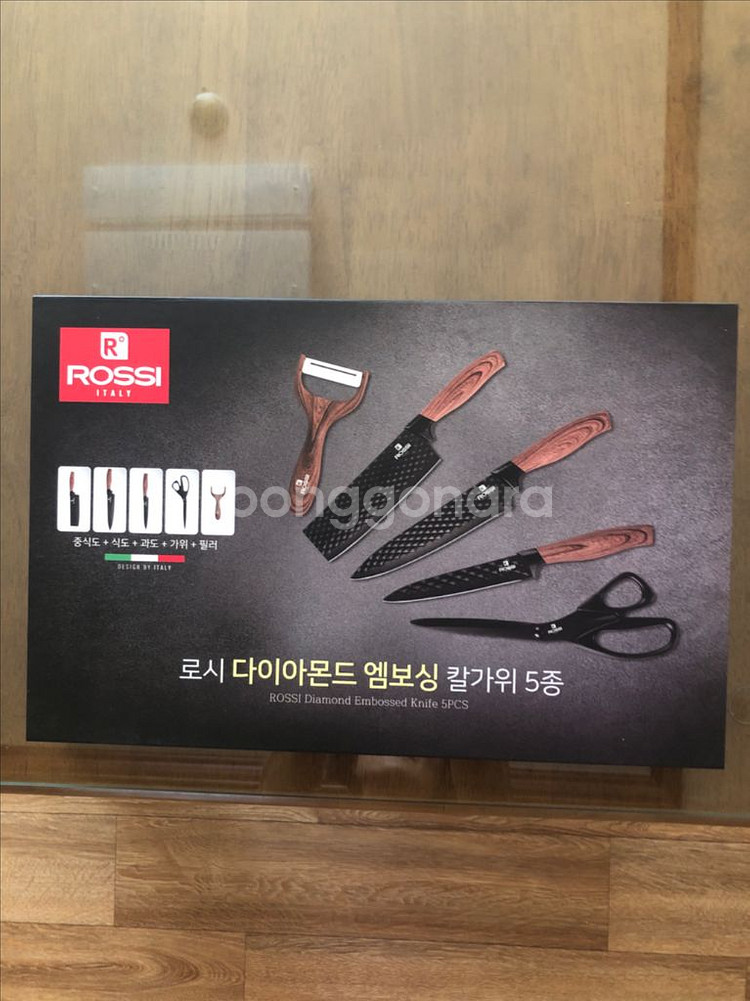 상품명 : 판매 로시 다이아몬드 엠보싱 칼,가위 5종--0