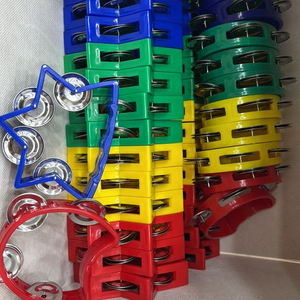 오르프 미니 탬버린 별 28개 동그라미12개