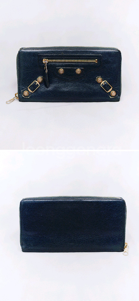 발렌시아가 자이언트 컨티넨탈 모터 지퍼라운드 장지갑--1