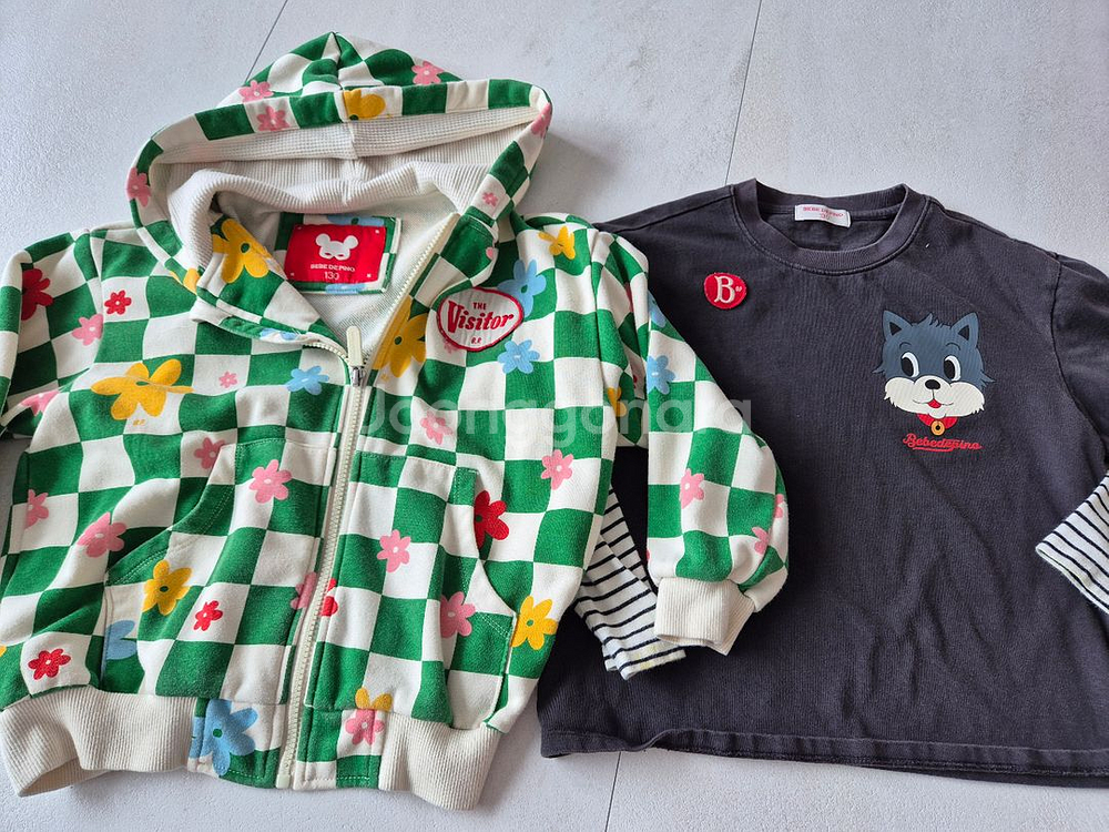 베베드피노130 사이즈 후드 짚업 집업 후드티 겉옷 점--0