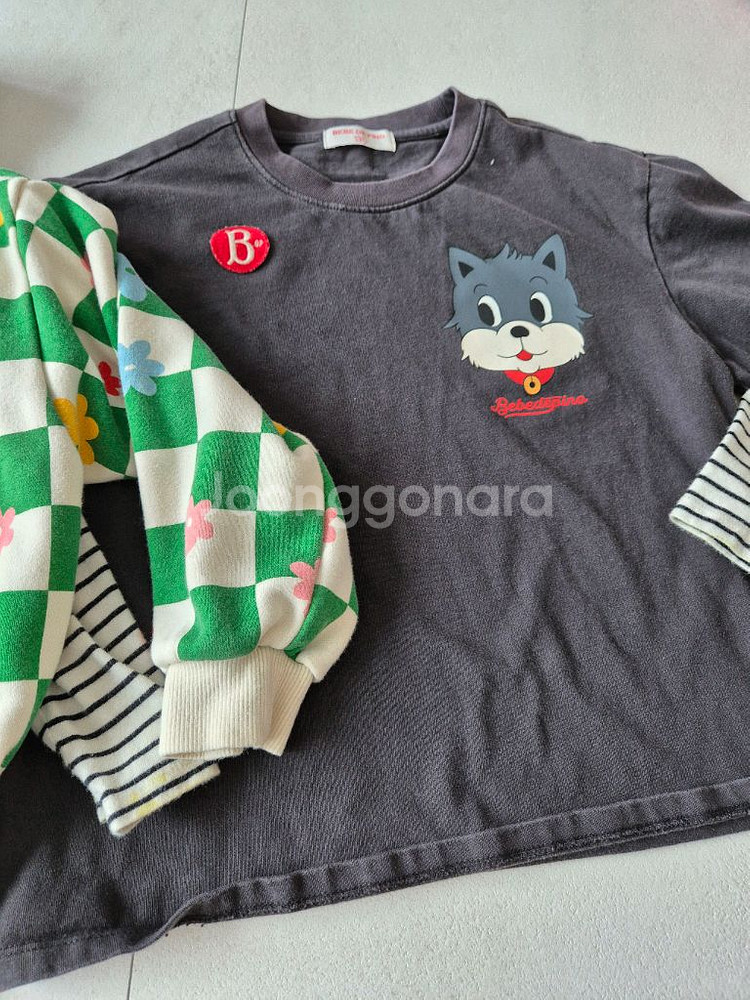 베베드피노130 사이즈 후드 짚업 집업 후드티 겉옷 점--2