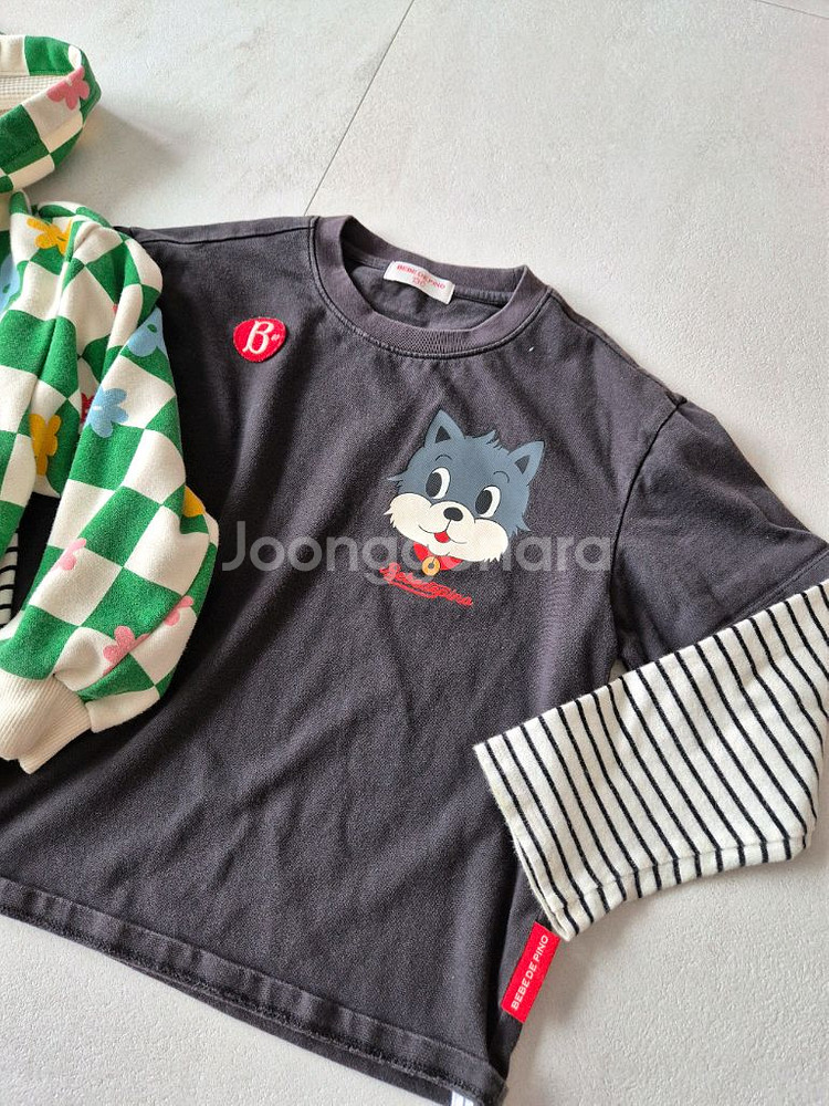 베베드피노130 사이즈 후드 짚업 집업 후드티 겉옷 점--3