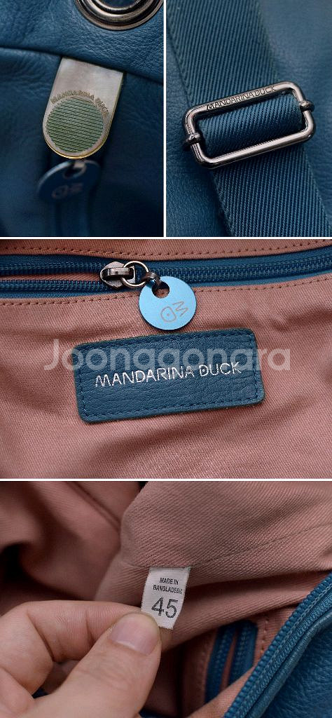 만다리나덕 이태리 멜로우 레더 멀티웨이 가죽 크로스바디--9