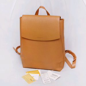 만다리나덕 루나 사피아노 레더 미디엄 백팩 오커브라운