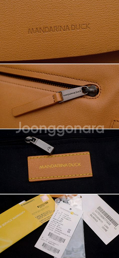 만다리나덕 루나 사피아노 레더 미디엄 백팩 오커브라운--9