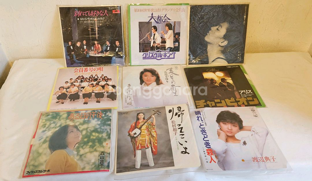 일본 엔카 LP 음반 모음9장7인치--0