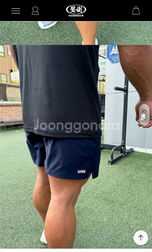 압도 숏팬츠 네이비M 반바지 본투윈프리덤올라잇--3