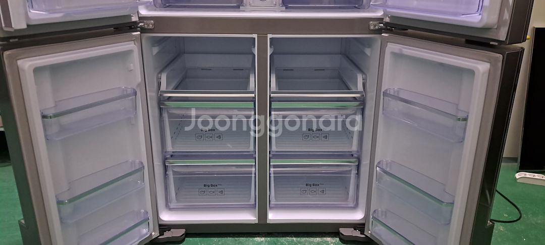 1589 삼성 755L 4도어 정수기양문형냉장고(메탈)--7